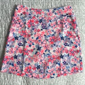 Lilly Pulitzer Pink and Orange Mini Pencil Skirt